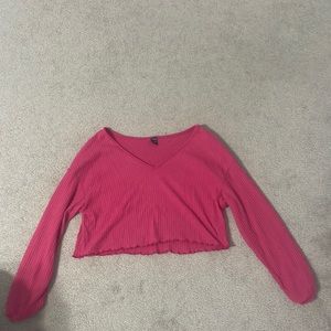 Cropped Pink shirt from Shein